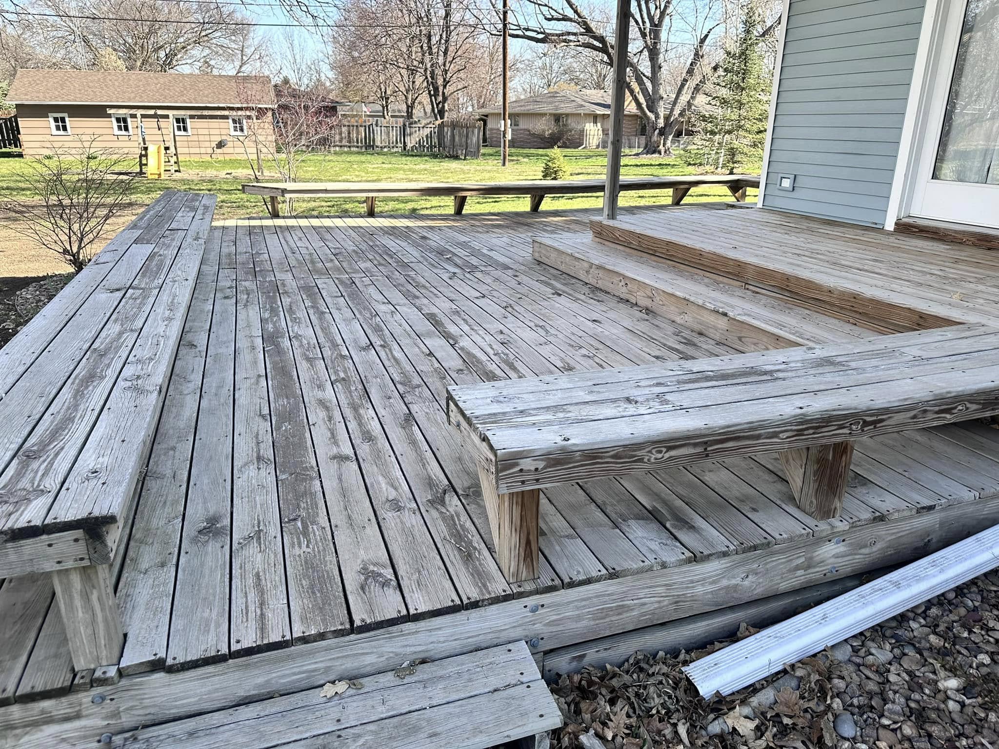 Concrete before pressure washing in York Nebraska